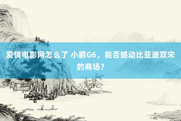 爱情电影网怎么了 小鹏G6，能否撼动比亚迪双宋的商场？