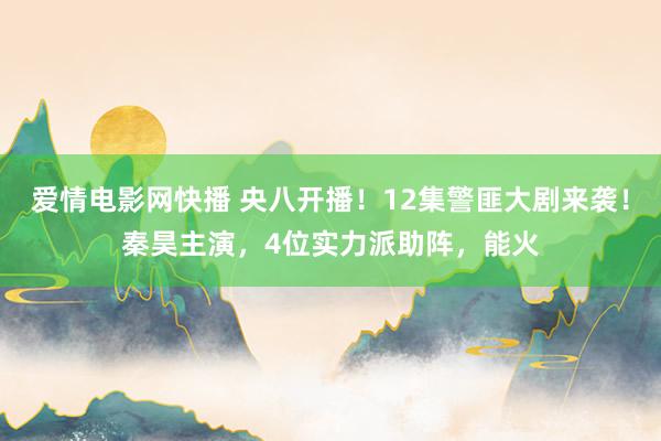 爱情电影网快播 央八开播！12集警匪大剧来袭！秦昊主演，4位实力派助阵，能火